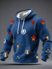 Men's 6 Nations Rugby Lover Printed Hoodie