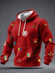 Men's 6 Nations Rugby Lover Printed Hoodie