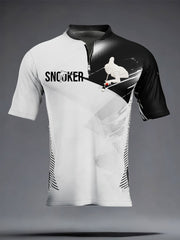 Men's Snooker Lover Printed Casual Tops