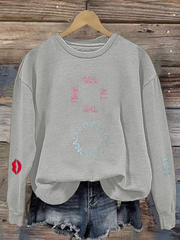 Women's Singer Casual Printed polyester sweatshirt
