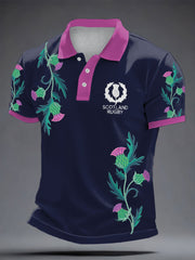 Men's Scotland Rugby Lover Printed Casual Tops