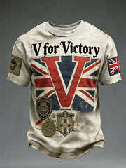 Men's V for Victory Printed T-shirt