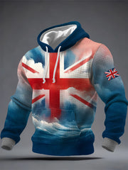 Men's British Style Printed Hoodie