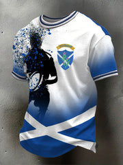 Men's Scotland Rugby Lover Printed T-Shirt