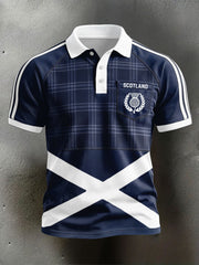 Men's Scotland Rugby Lover Printed Casual Tops