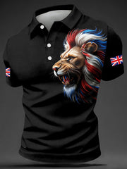 Men's British Style Print Casual Top