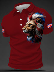 Men's British Style Print Casual Top