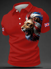 Men's British Style Print Casual Top