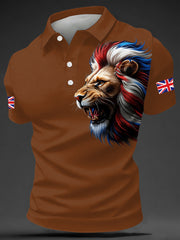 Men's British Style Print Casual Top