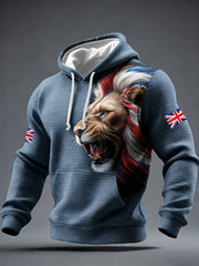 Men's British Style Printed Hoodie