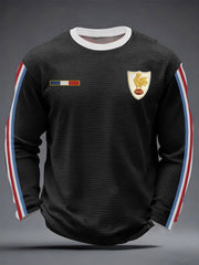 Men's France Rugby Waffle Long Sleeve T-Shirt