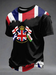 Men's Vintage British Printed T-shirt