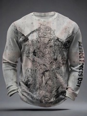 Men's Armed Forces Day Waffle Long Sleeve T-Shirt