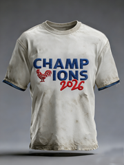 Men's France 2026 Champions Short Sleeves T-shirt