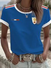 Women's France Rugby Sshort-sleeved T-shirt