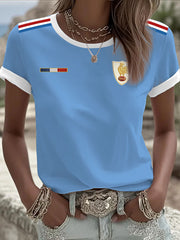 Women's France Rugby Sshort-sleeved T-shirt