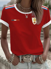 Women's France Rugby Sshort-sleeved T-shirt