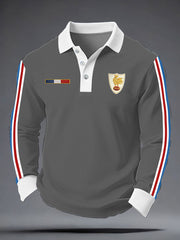 Men's France Rugby Long Sleeve Shirt