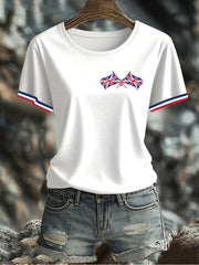 Women's UK Flag Printed T-shirt