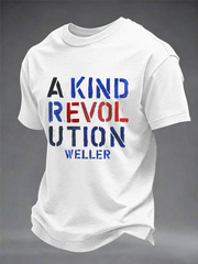 Men's UK Mods Music Lover imitation cotton short-sleeved T-shirt