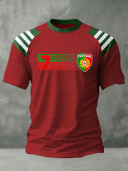 Men's Portuguese Football Printed T-shirt