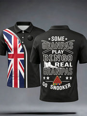 Men's Snooker Lover Printed CasualTops
