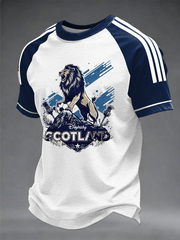 Men's UK Football Lover Scotland Printed short sleeve t-shirt