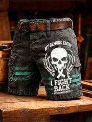 Men's PTSD Awareness Veteran Printed Shorts