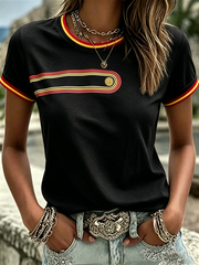 Women's Retro short-sleeved T-shirt