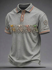 Men's Skeleton Bicycle Shirt