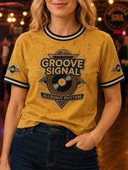 Women's Retro Northern Soul Print Casual Tee