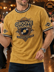 Men's Retro Northern Soul Print Casual Tee