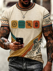 Men's Bicycle Parts Short Sleeves T-shirt