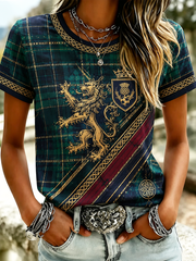 Women's Scotland Peinted short-sleeved T-shirt