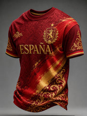 Men's Spain Football Short Sleeves T-shirt