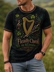 Men's Fleadh Cheoil na hÉireann Print Short Sleeves T-shirt