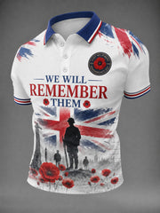 Men's We Will Remembrance Them Printed Shirt
