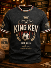 Men's Rip King Kev 7 England Football Lover Printed short sleeves t-shirt