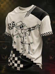 Men's Ska Revival Style Printed T-shirt