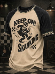 Men's Ska Revival Style Printed T-shirt