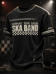 Men's Ska Revival Style Printed T-shirt
