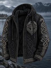 Men's Viking Printed Flannel Coat