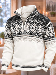 Men's Nordic Norway Art Printed HoodieZip-Up Hoodie