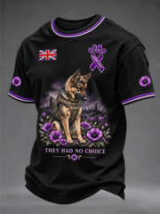 Men's Remembering The Animals Of War Short Sleeves T-shirt