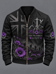 Men's Remembering The Animals Of War Zip-Up Jacket