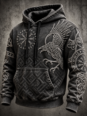 Men's Vintage Viking Totem Hoodie