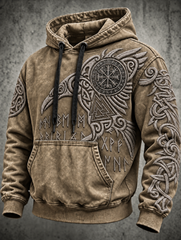 Men's Vintage Viking Totem Hoodie