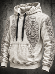 Men's Vintage Viking Totem Hoodie
