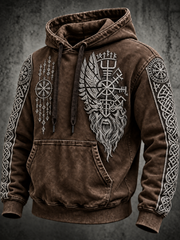 Men's Vintage Viking Totem Hoodie