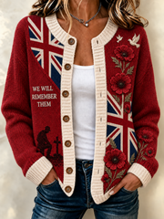 women's Remembrance Day Cardigan